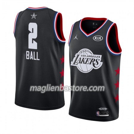 Maglia Los Angeles Lakers Lonzo Ball 2 2019 All-Star Jordan Brand Nero Swingman - Uomo